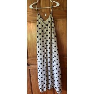Hatch Collection The Tori Wrap Dress Polka Dot Maternity Taupe/Black Size 3